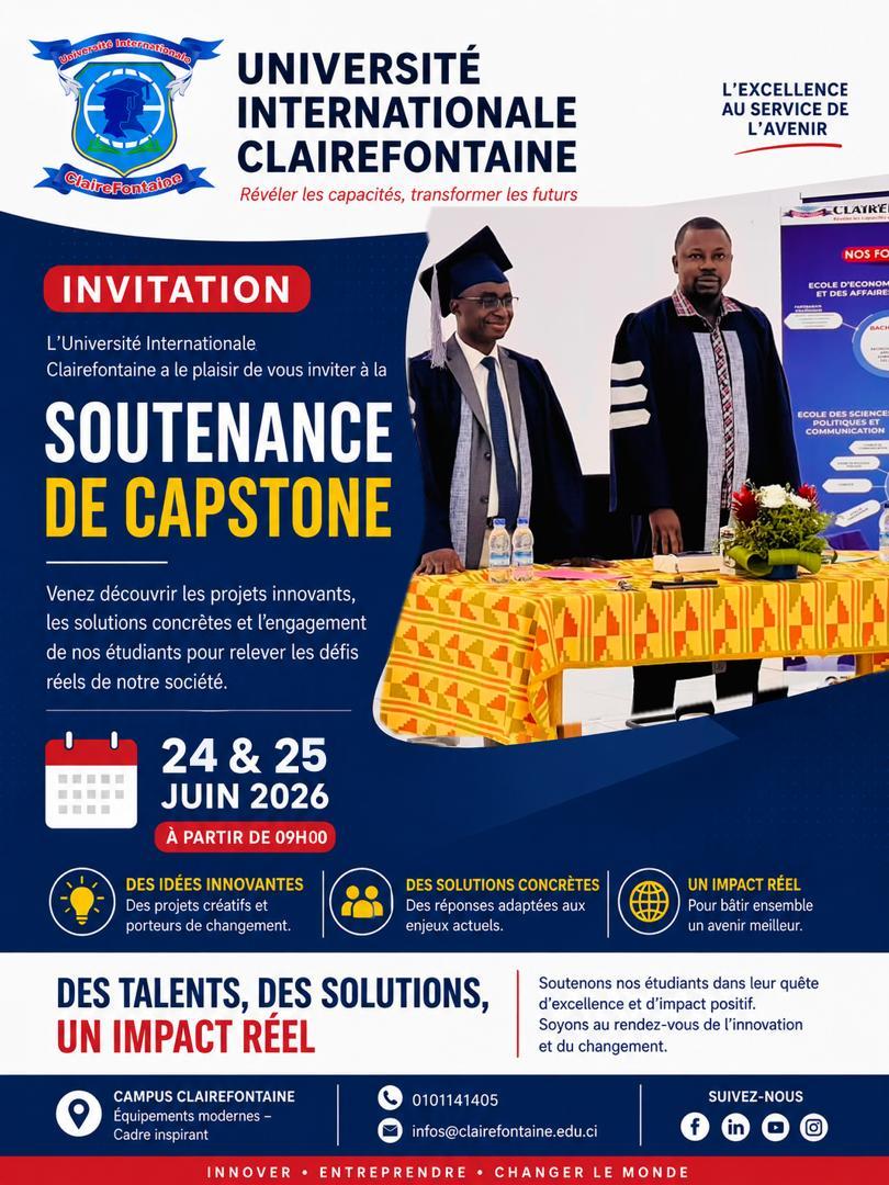 Flyer Université Internationale Clairefontaine